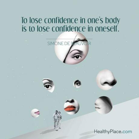 Cita de los trastornos alimentarios: perder la confianza en el cuerpo es perder la confianza en uno mismo.