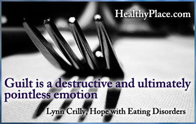 Cita sobre los trastornos alimentarios: la culpa es una emoción destructiva y, en última instancia, inútil.