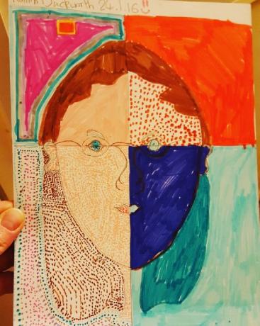 Un niño representa lo que se siente tener TDAH en el arte