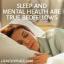 El sueño y la salud mental son verdaderos compañeros de cama