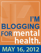 Insignia de fiesta de blog de salud mental