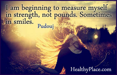 Cita sobre la recuperación de los trastornos alimentarios: estoy empezando a medirme en fuerza, no en libras. A veces en sonrisas.