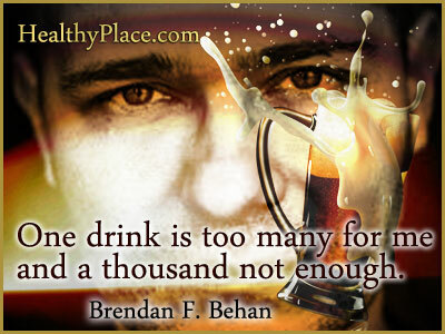 Cita perspicaz sobre la adicción: una bebida es demasiado para mí y mil no es suficiente.