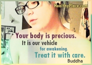Cita perspicaz sobre los trastornos alimentarios: su cuerpo es precioso. Es nuestro vehículo para despertar. Trátelo con cuidado.